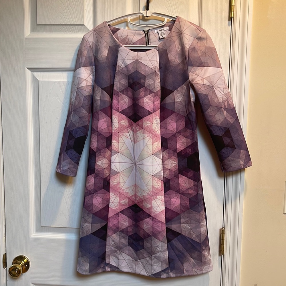 Bar lll medium purple gray  design long sleeve dress
